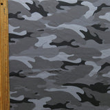 Stretch Woven Shades of Grey Camo Boardshort Fabric