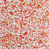 Poly Spandex Swimsuit Fabric Shades of Orange Ditsy Flowers 4-Way Stretch UPF 40+