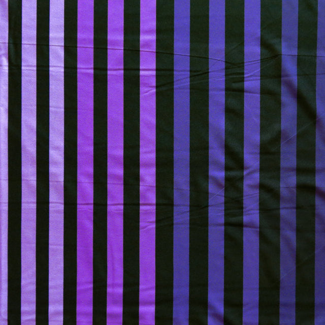 Swim Knit Poly Spandex Shades of Purple Stripe