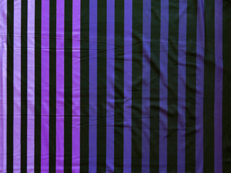 Swim Knit Poly Spandex Shades of Purple Stripe