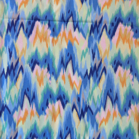Stretch Boardshort Fabric Shaky Paint Flow Blue