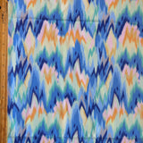 Stretch Boardshort Fabric Shaky Paint Flow Blue