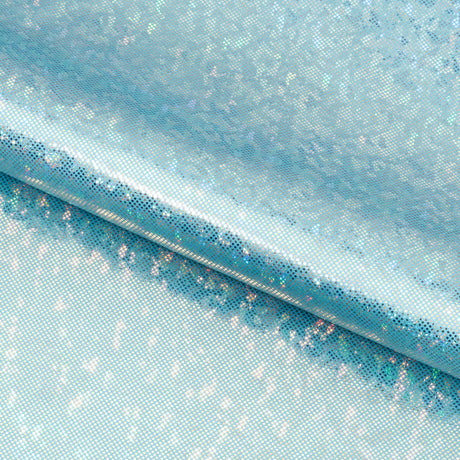 Shattered Glass Foiled Spandex Fabric - Holographic Shattered Glass Foil, 54" Width (1 Yard)