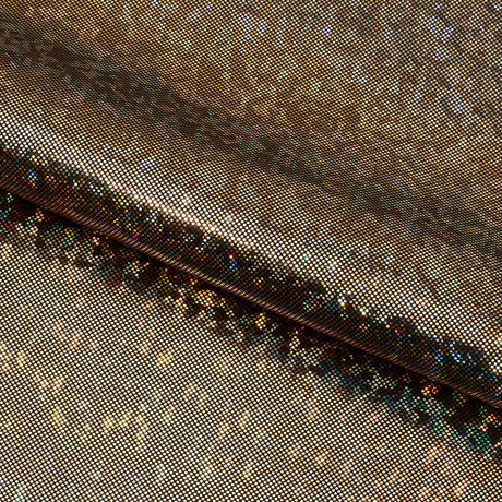 Foiled Spandex Shattered Glass Fabric
