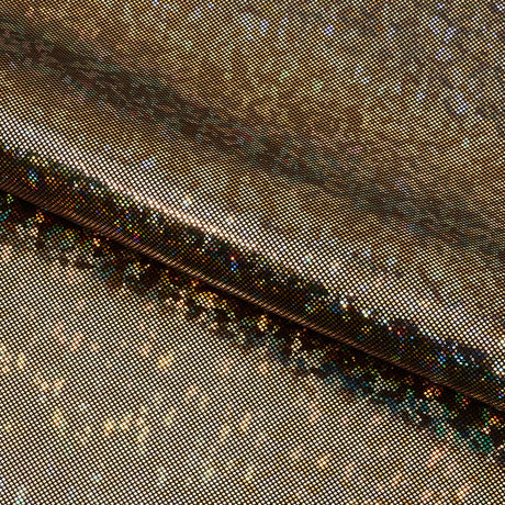 Shattered Glass Foiled Spandex Fabric - Holographic Shattered Glass Foil, 54" Width (1 Yard)