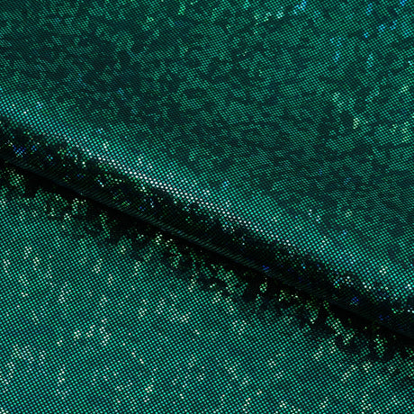 Foiled Spandex Shattered Glass Fabric