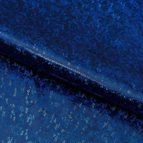 Shattered Glass Foiled Spandex Nylon Spandex Fabric - 4-Way Stretch, Holographic Shattered Glass Foil, 54" Width, 208 GSM (1 Yard)