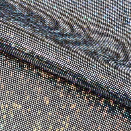 Foiled Spandex Shattered Glass Fabric