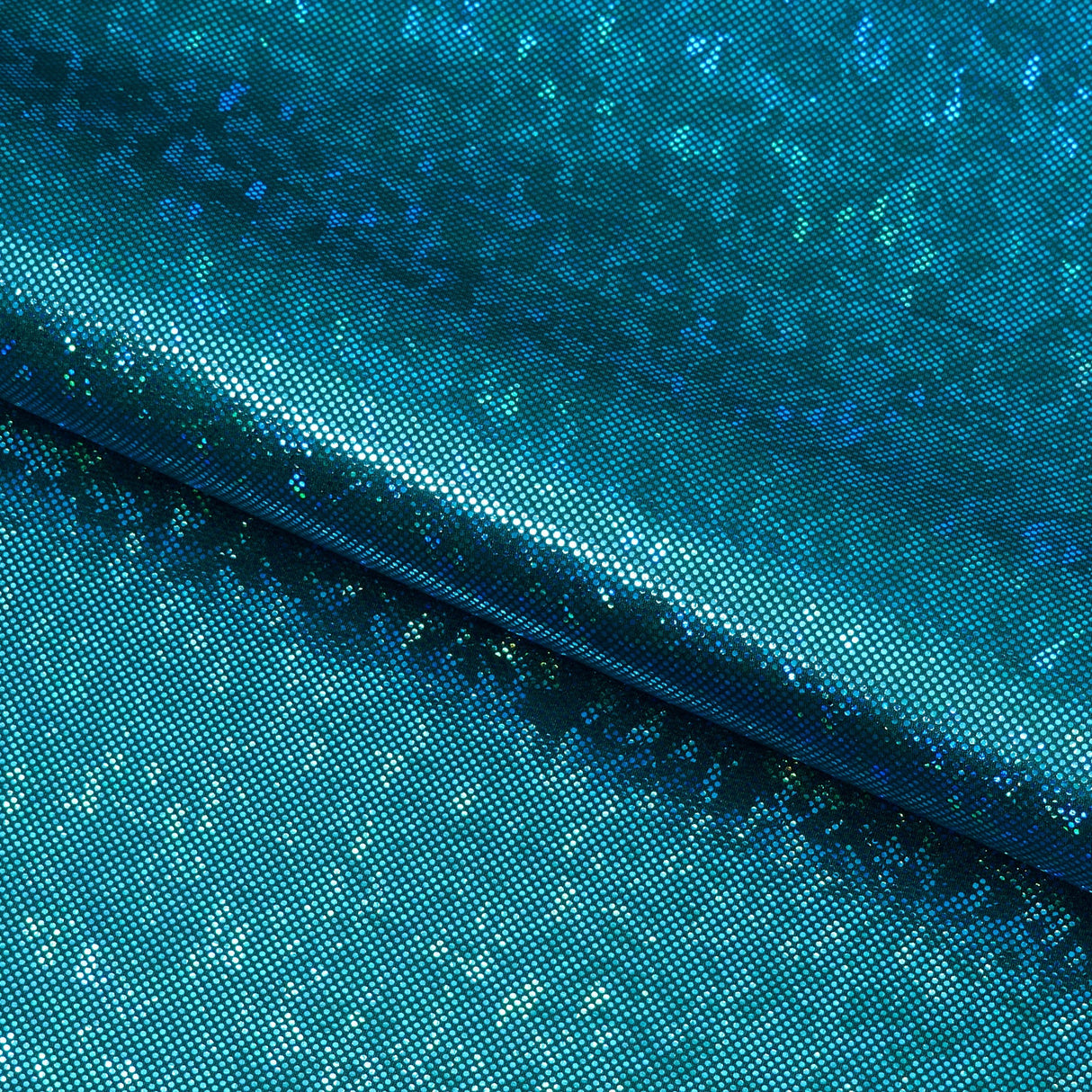 Shattered Glass Foiled Spandex Fabric - Holographic Shattered Glass Foil, 54" Width (1 Yard)