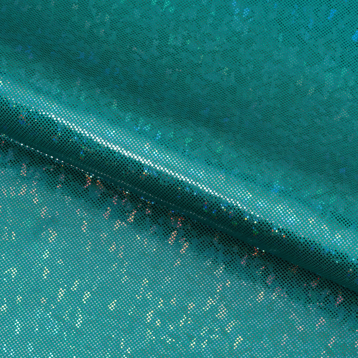 Shattered Glass Foiled Spandex Fabric - Holographic Shattered Glass Foil, 54" Width (1 Yard)