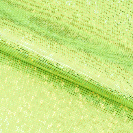 Shattered Glass Foiled Spandex Fabric - Holographic Shattered Glass Foil, 54" Width (1 Yard)