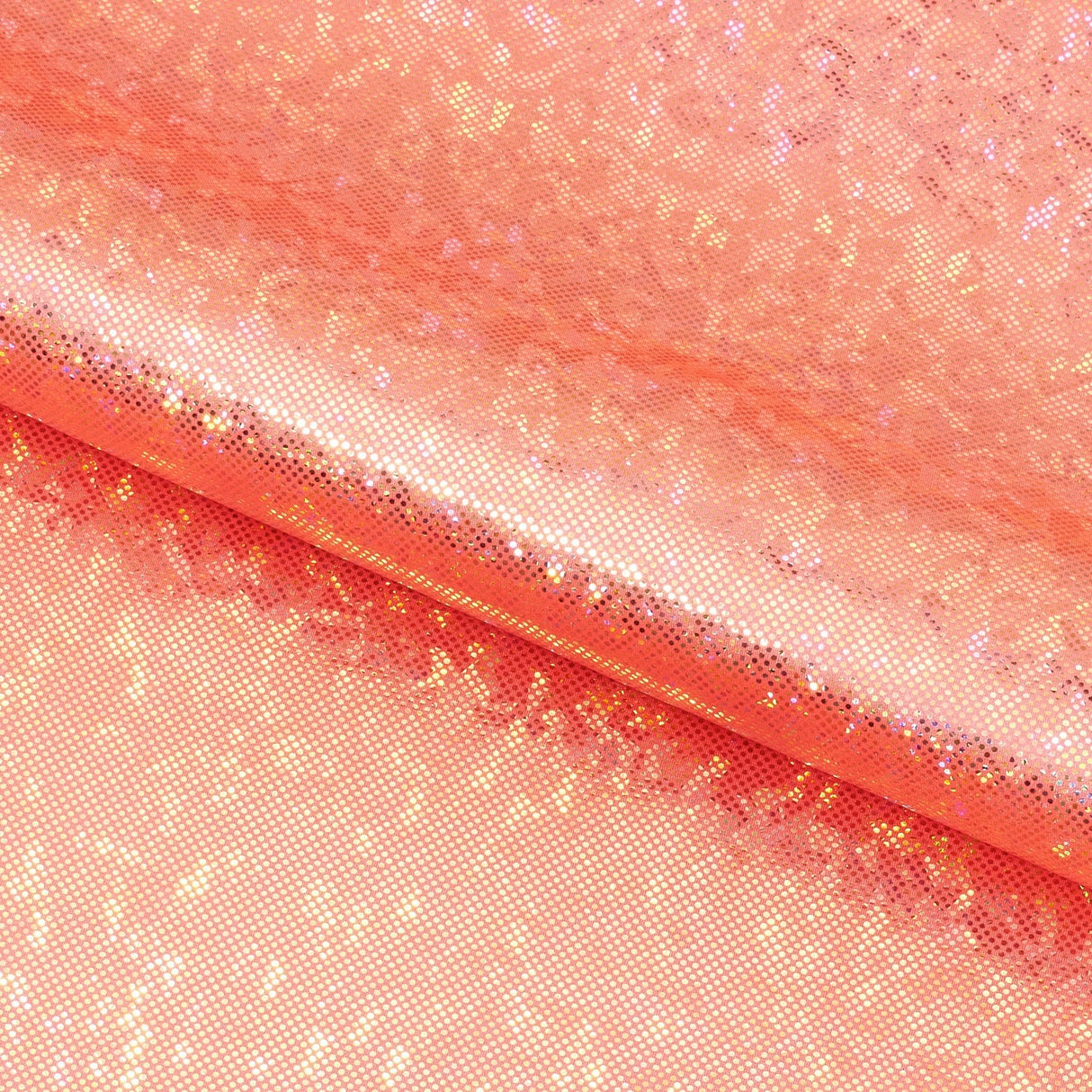 Shattered Glass Foiled Spandex Nylon Spandex Fabric - 4-Way Stretch, Holographic Shattered Glass Foil, 54" Width, 208 GSM (1 Yard)