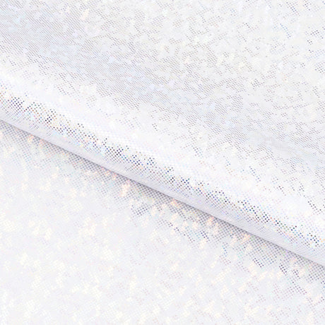 Shattered Glass Foiled Spandex Nylon Spandex Fabric - 4-Way Stretch, Holographic Shattered Glass Foil, 54" Width, 208 GSM (1 Yard)