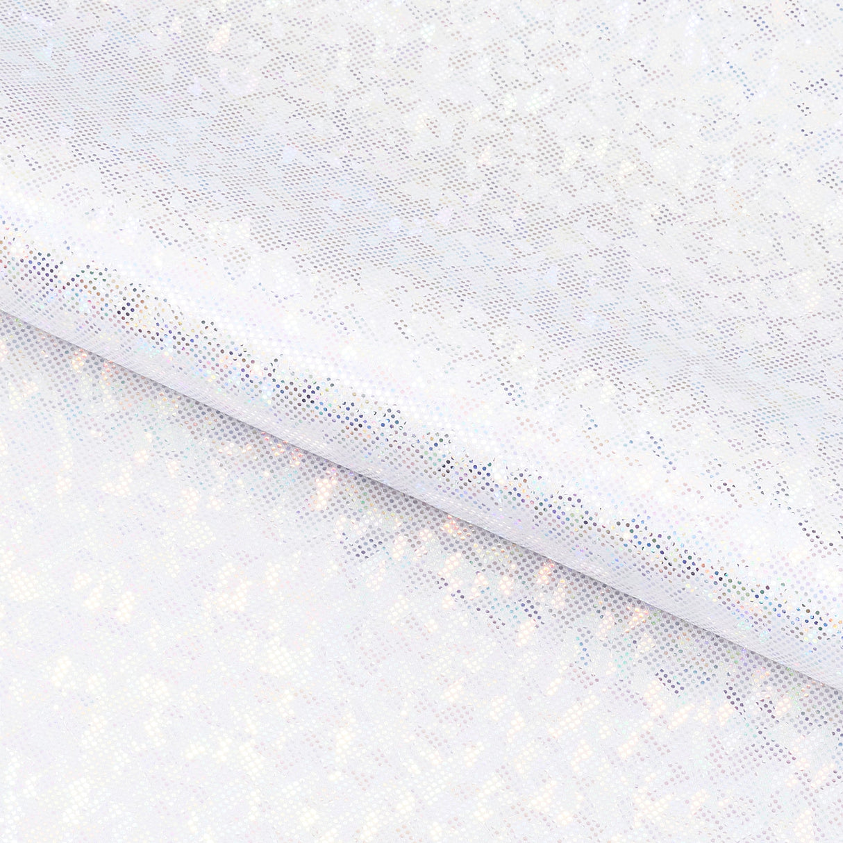 Shattered Glass Foiled Spandex Fabric - Holographic Shattered Glass Foil, 54" Width (1 Yard)