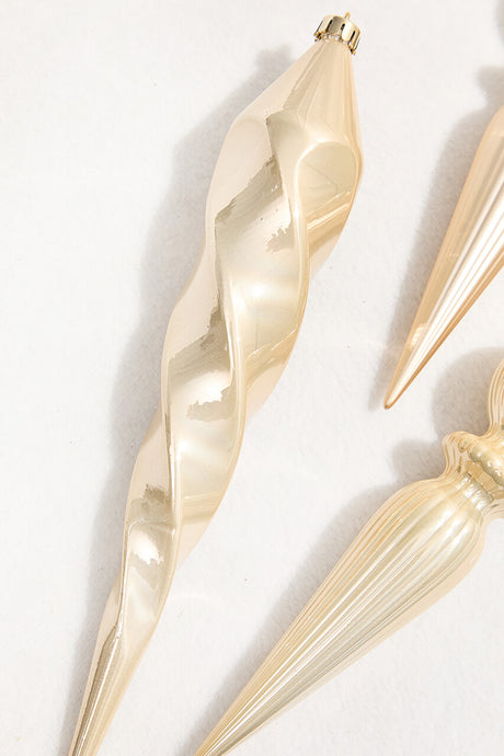 12" Pearl Finial Boxed - Set of 4