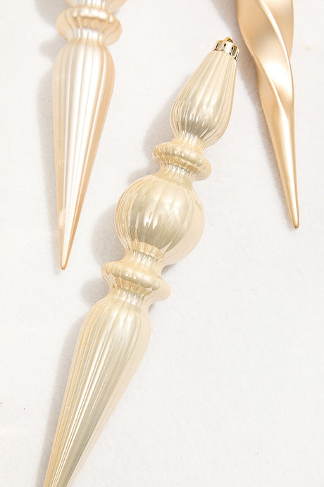 12" Pearl Finial Boxed - Set of 4