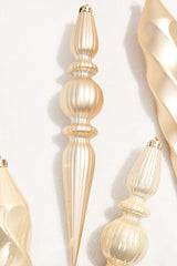 12" Pearl Finial Boxed - Set of 4