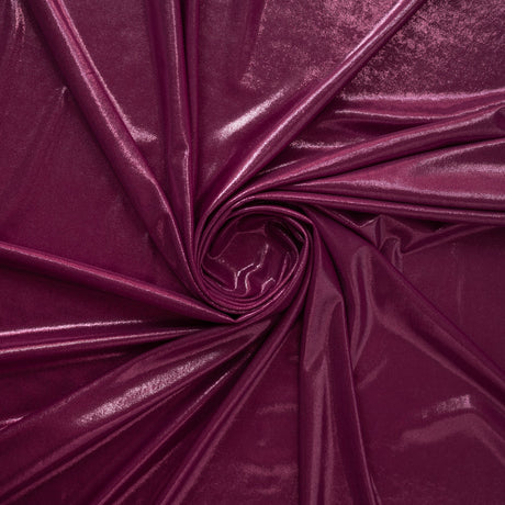Sheen Foiled Spandex Polyester Spandex Fabric - All-Over Foil, 56" Width, 4-Way Stretch (1 Yard)