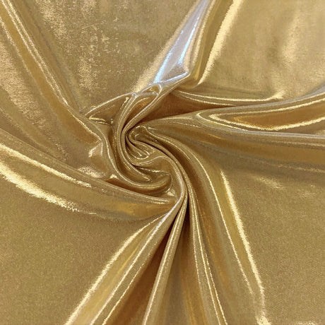 Sheen Foiled Spandex Polyester Spandex Fabric - All-Over Foil, 56" Width, 4-Way Stretch (1 Yard)