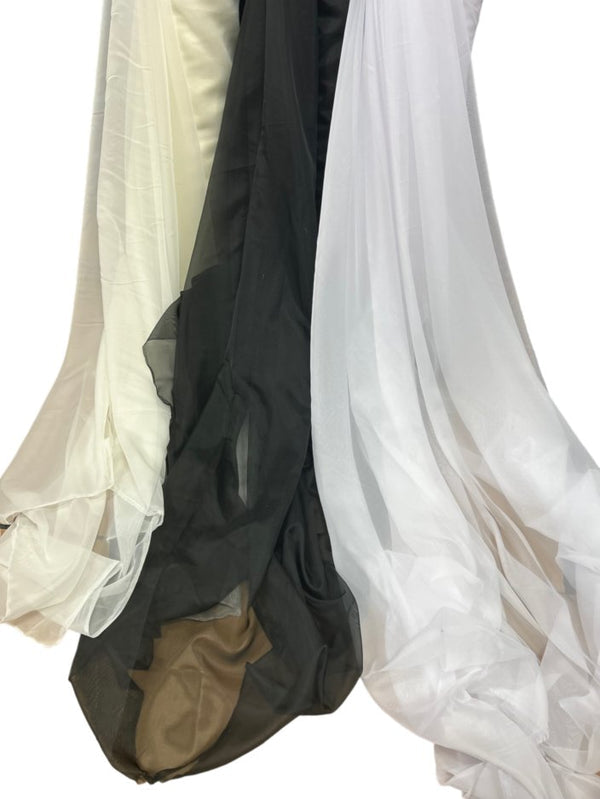1 Yard Extra-Wide Sheer Voile Fabric for Events & Soft Furnishings 118-120" Width