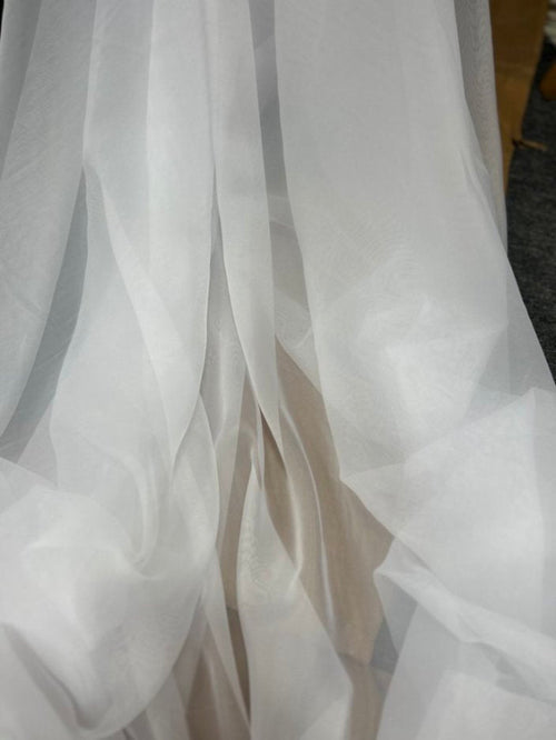 1 Yard Sheer Voile Fabric 118 Inches Wide Lightweight Draping Material for Events