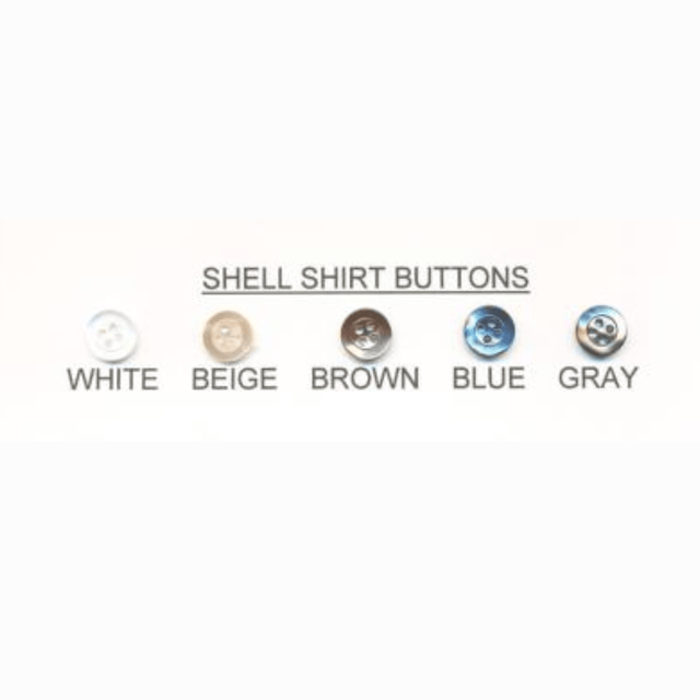 Shell Shirt Buttons Mother Of Pearl Buttons - Blue, Brown, Gray, L14, L18