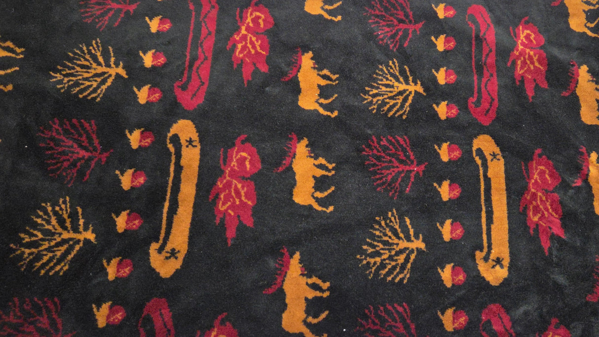 Sherpa Fleece Moose Canoe Print