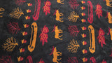 Sherpa Fleece Moose Canoe Print