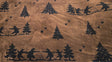 Sherpa Fleece Bear in Woods Print