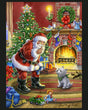 Fabric Panel Shhh Santa Christmas 100% Cotton