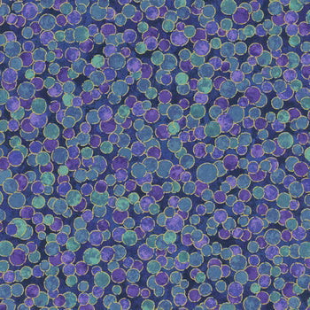 Cotton Fabric Shimmer Deep Sea 44/45" by Northcott