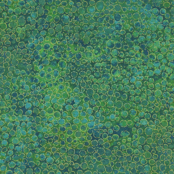 Cotton Print Shimmer Peacock Fabric 44/45"