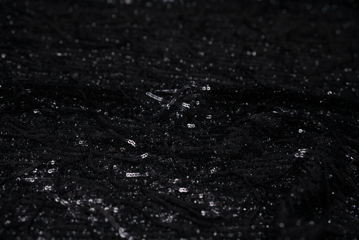 Sequin Mesh Polyester Fabric