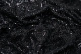 Shimmy Polyester Mesh With Dangle Sequin Fabric - Beige, Silver, Burgundy, Green, Black, 58/60" Width (1 Yard)
