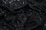 Shimmy Polyester Mesh With Dangle Sequin Fabric - Beige, Silver, Burgundy, Green, Black, 58/60" Width (1 Yard)