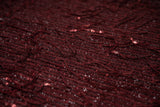 Shimmy Polyester Mesh With Dangle Sequin Fabric - Beige, Silver, Burgundy, Green, Black, 58/60" Width (1 Yard)