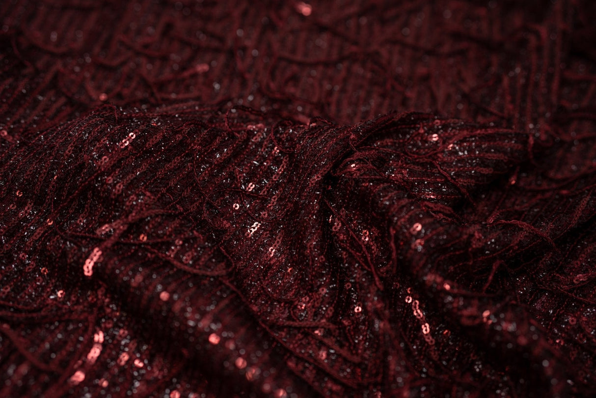 Sequin Mesh Polyester Fabric