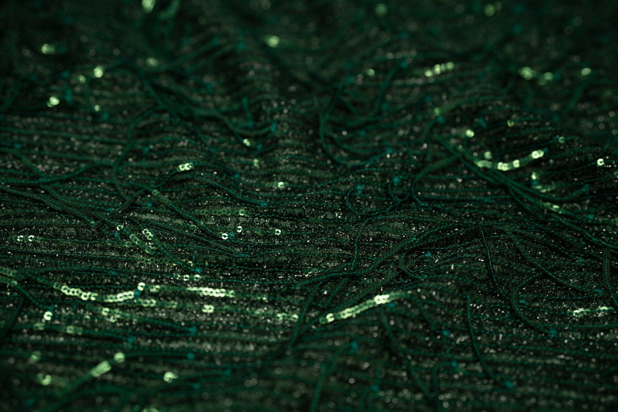 Sequin Mesh Polyester Fabric