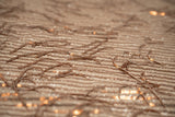Shimmy Polyester Mesh With Dangle Sequin Fabric - Beige, Silver, Burgundy, Green, Black, 58/60" Width (1 Yard)