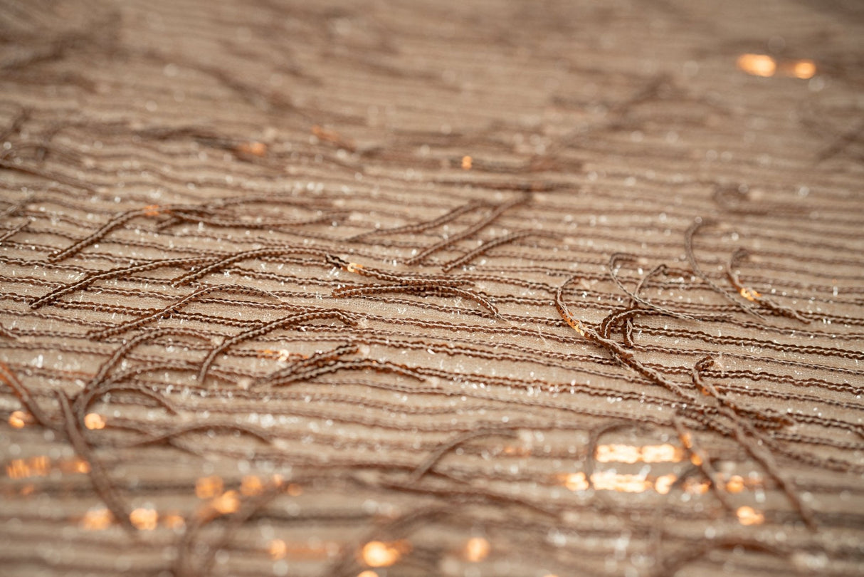 Sequin Mesh Polyester Fabric