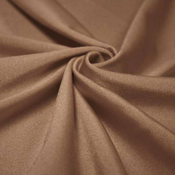 Shine Nylon Spandex Fabric Beige