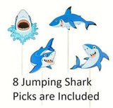 Small Shark Cake Kit (ideal for a small cake & added cupcakes)