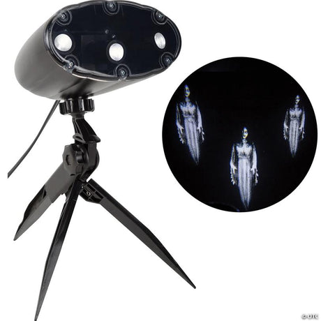 RADYAN Shutter Flashers Spooky Female Projection Spotlight with LED and Stake shown in a clear product image
