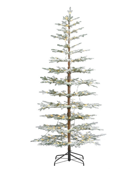 7.5' Sierra Pine Flocked Tree Warm White LED