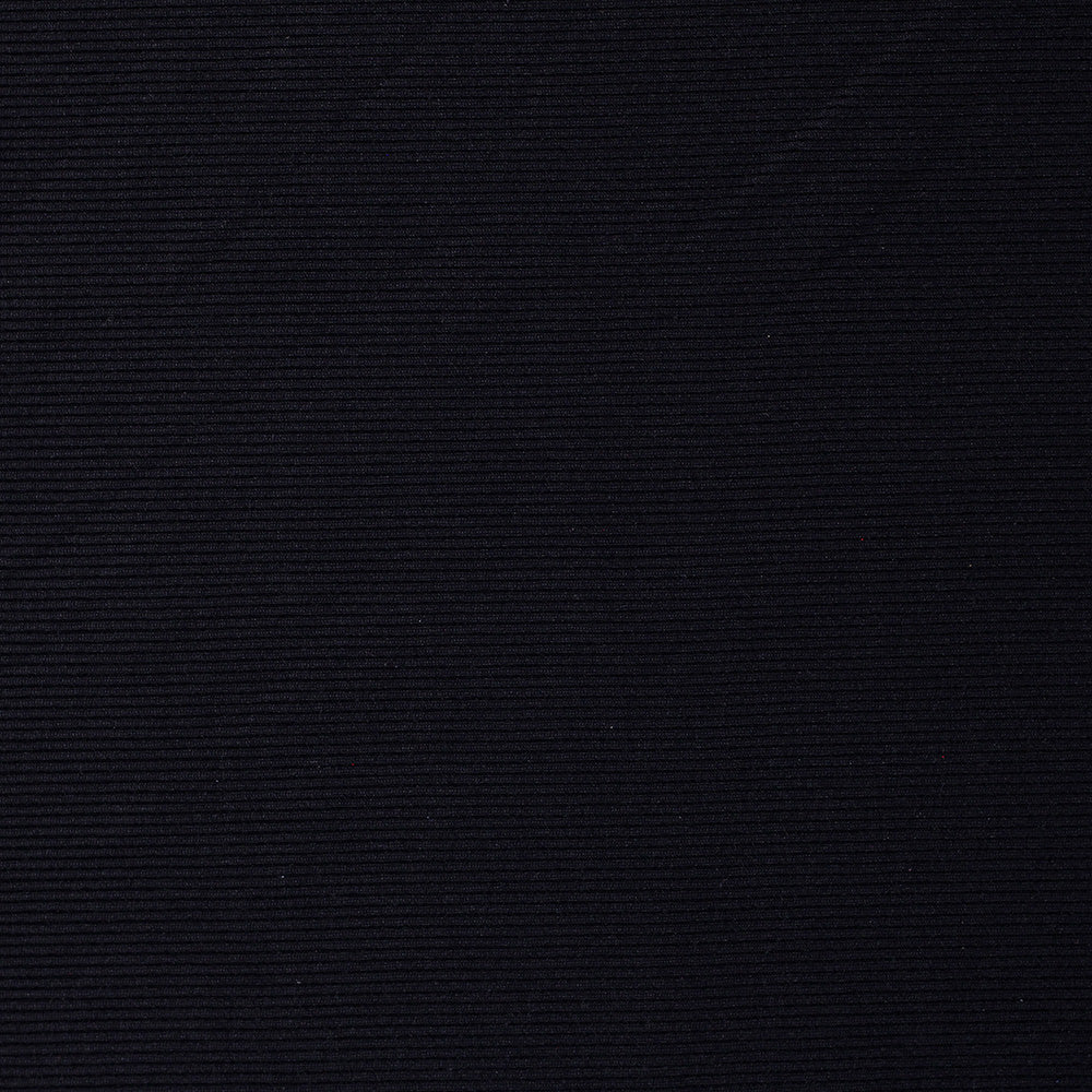 Silky Rib Nylon Spandex Fabric - Black, White, Ribbed Texture, 58-60" Width, 240 GSM (1 Yard)