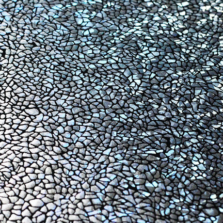 Pebbles Hologram Nylon Spandex Fabric - Assorted Colors On Black, Hologram Pebble Print, 58/60" Width (1 Yard)