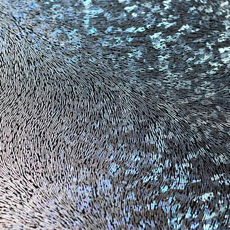 Plume Dust Holo Nylon Spandex Fabric - Multicolor Hologram Plume, 58/60" Width (1 Yard)