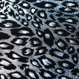 Krazy Kat Nylon Spandex Fabric - Silver Black, Fuchsia Black, Hologram Leopard Print, 58-60" Width (1 Yard)