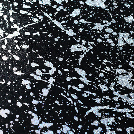 Splash Holo Nylon Spandex Fabric - Assorted Colors, Paint Splatter Hologram, 58/60" Width (1 Yard)