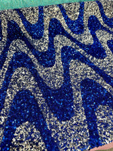Sequin on Velvet Stretch Fabric